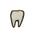 Tooth #1 black vinyl embroidered patch