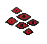 Extra Eyes sew on patch set - red and black