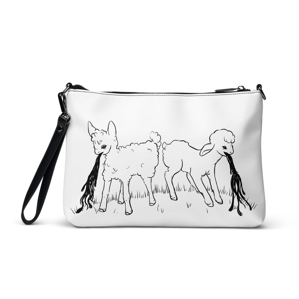Two Sick Lambs Getting Sick crossbody bag -  faux leather