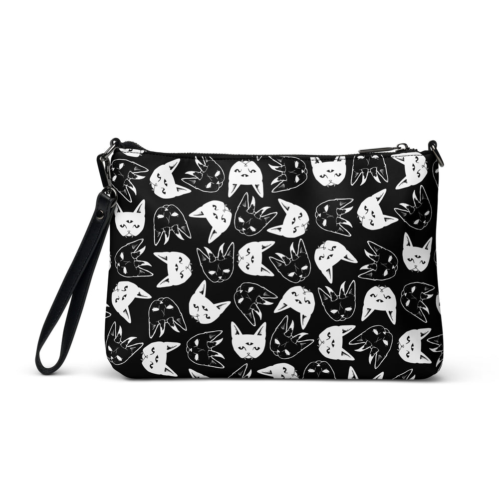 ALL OVER CATS - faux leather crossbody bag