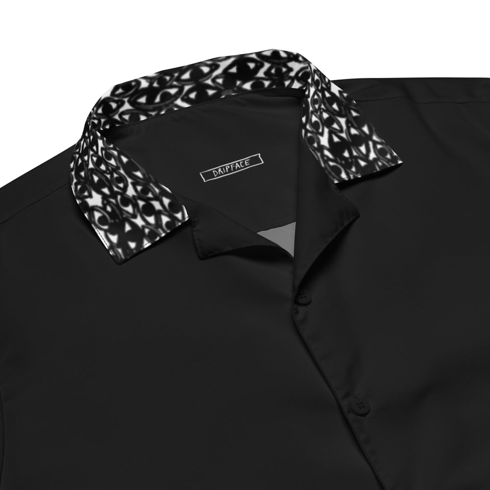 ALL OVER EYES - unisex button-up shirt