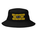 EYES IN THE WALL yellow - black bucket hat