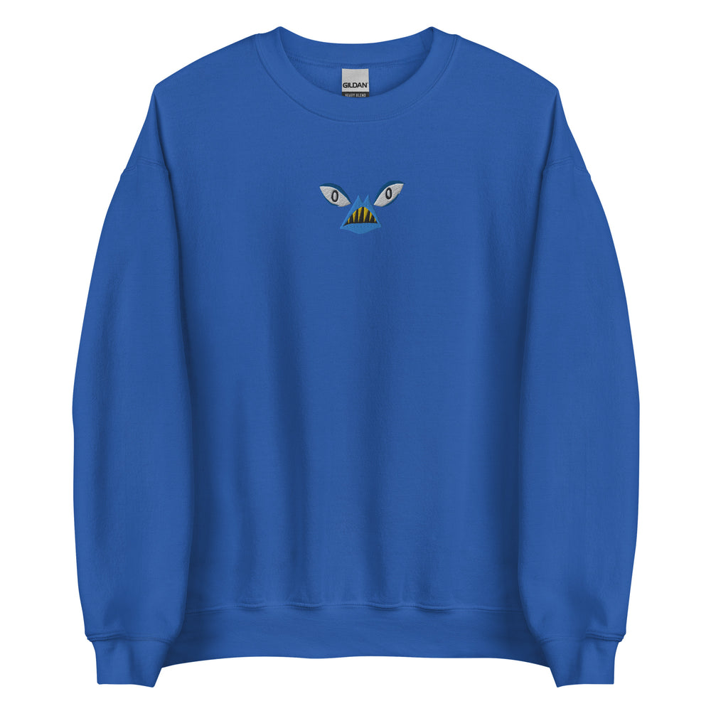 GRAVEN blue - unisex embroidered sweatshirt