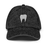 TOOTH - washed out black hat