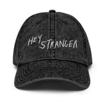 HEY STRANGER - washed out black hat