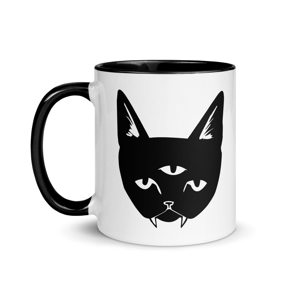THREE EYED CAT mug