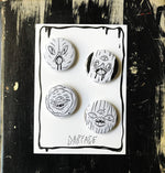 THE CRUSTIES button set