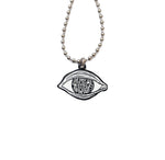 EYES IN EYE - ball chain charm necklace