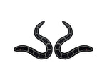 SLITHERY black & silver - embroidered patch