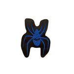 WATCHING SPIDER blue - embroidered patch