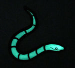 SLITHERY red & glow in the dark - embroidered patch