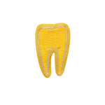 TOOTH #2 yellow glow in the dark - embroidered patch